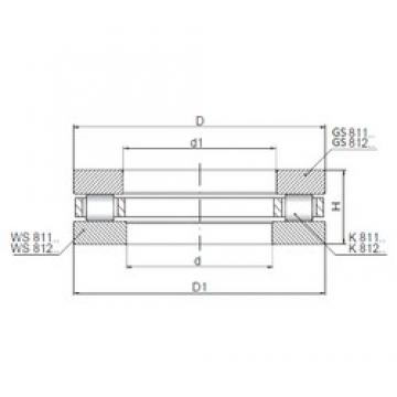 ISO 812/600 thrust roller bearings