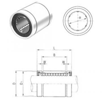 25 mm x 40 mm x 44,1 mm  Samick LME25UU linear bearings