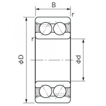 75 mm x 130 mm x 41.3 mm  NACHI 5215AZZ angular contact ball bearings