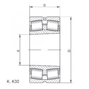 630 mm x 1030 mm x 315 mm  ISO 231/630 KW33 spherical roller bearings